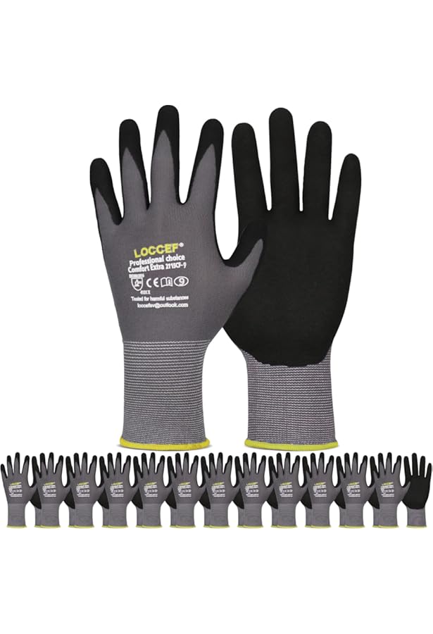 West Chester PosiGrip 715SNFTP Palm Dip Gloves - [Pack of 12